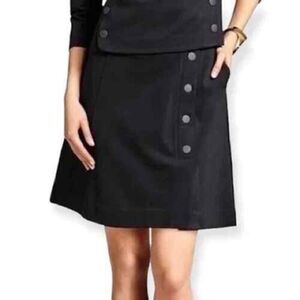 CAbi Women's 6 A-Line Button Detail Ponte Knit Utility Skirt